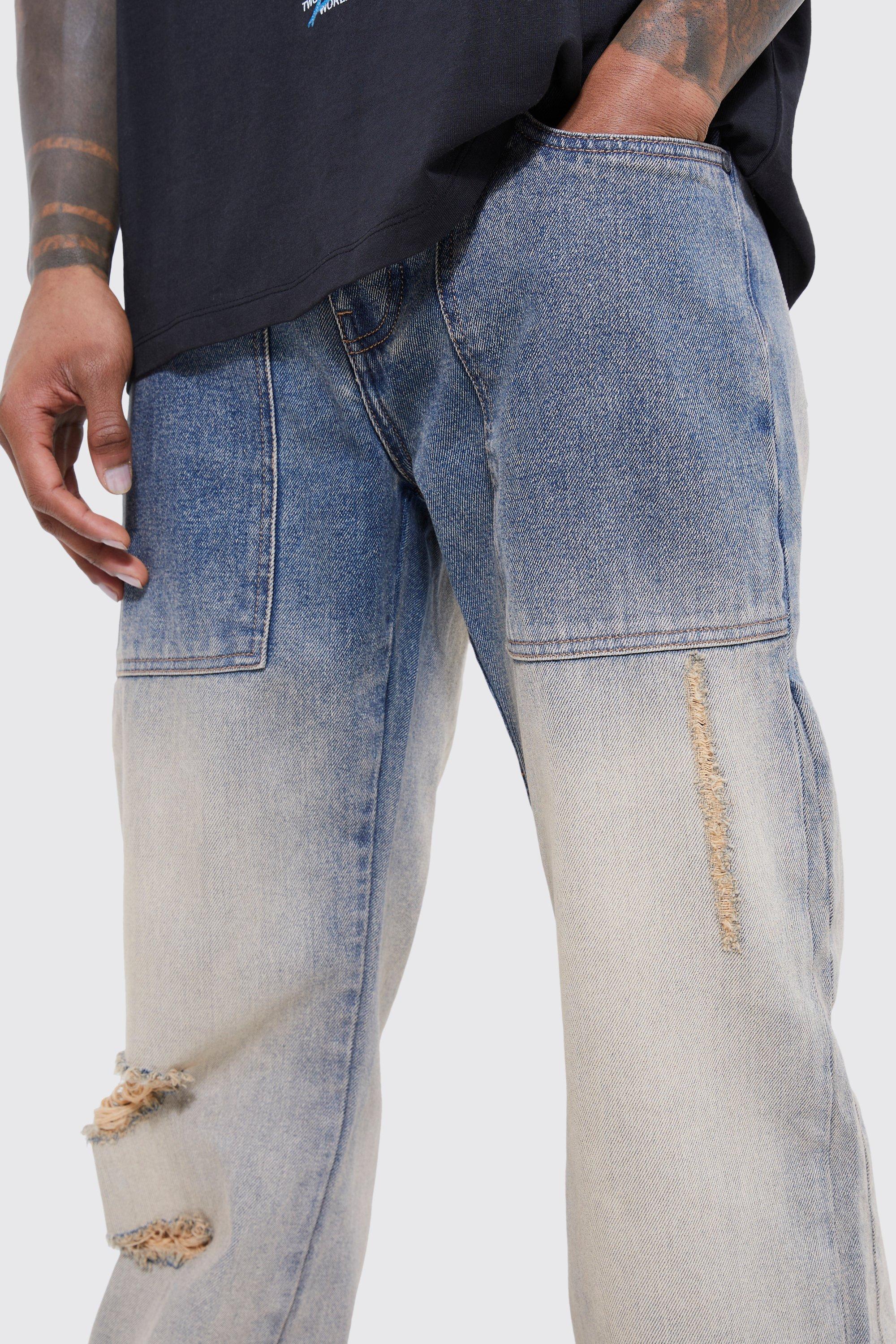 Relaxed Rigid Gusset Flare Tinted Jeans